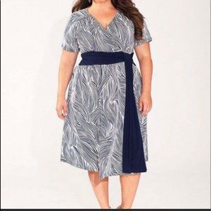 IGIGI Ryna Indigo Wave Flattering Dress 22/24